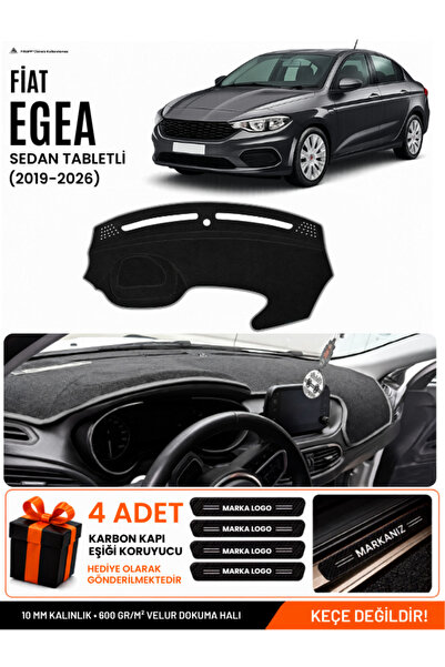 e-biz Fi̇at Egea Sedan (2019-2026) Compatible Glove Box Cover with Tablet Hol...