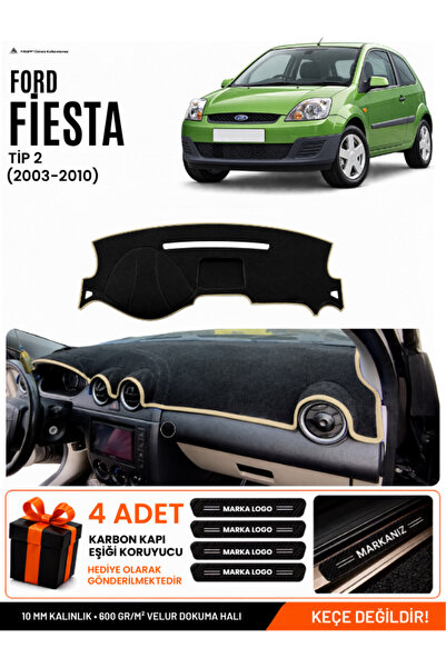 e-biz Ford Fi̇esta Type 2 (2003-2010) Compatible Glove Box Cover, Glove Box C...