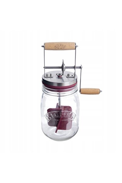KİLNER Untar manual, borcan de sticlă 1 L, oțel inoxidabil
