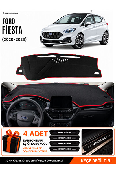 e-biz Ford Fi̇esta (2020-2023) Compatible Dashboard Cover, Dashboard Case - B...