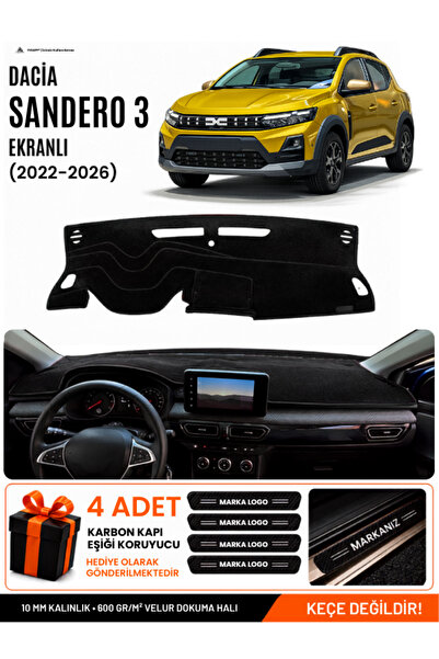 e-biz Dacia Sandero (2022-2026) Compatible Glove Box Cover with Screen, Glove...