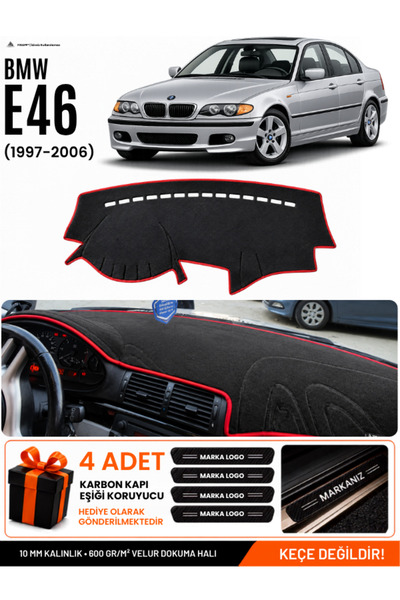 e-biz Bmw E46 (1997-2006) Compatible Glove Box Protection, Glove Box Cover, G...