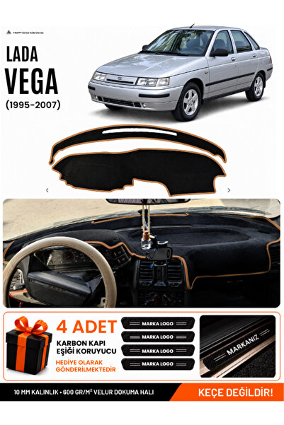e-biz Lada Vega (1995-2007) Compatible Dashboard Cover, Dashboard Case - Blac...