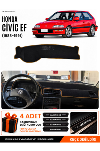 e-biz Honda Civic Ef (1988-1991) Compatible Glove Box Cover, Glove Box Case -...