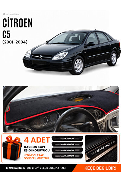 e-biz Ci̇troen C5 (2001-2004) Compatible Glove Box Protection, Glove Box Cove...