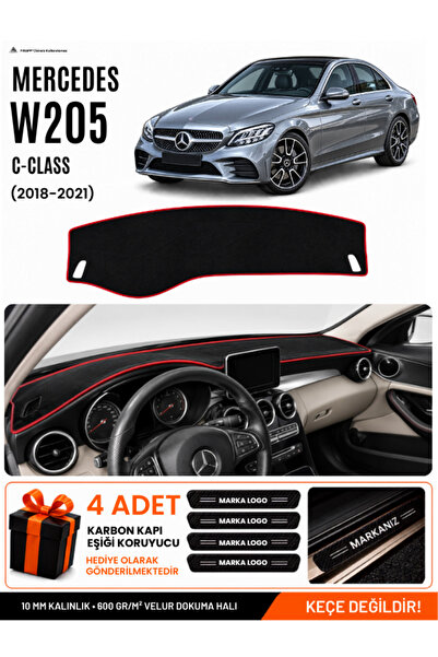 e-biz Mercedes W205 C-Class (2018-2021) Compatible Dashboard Cover, Dashboard...