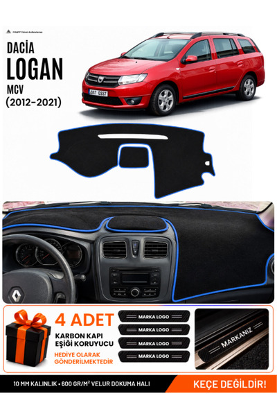 e-biz Daci̇a Logan Mcv (2012-2021) Compatible Dashboard Cover, Dashboard Case...