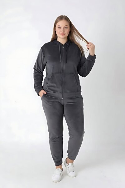 Ryam Set trening pentru femei MOODA din catifea Lycra, mărime mare