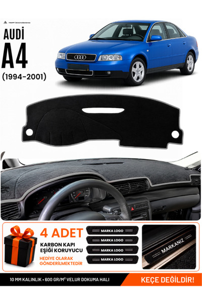 e-biz Audi A4 (1994-2001) Compatible Glove Box Protection, Glove Box Cover, G...