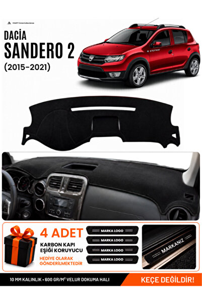 e-biz Dacia Sandero Stepway (2015-2021) Compatible Dashboard Cover, Dashboard...