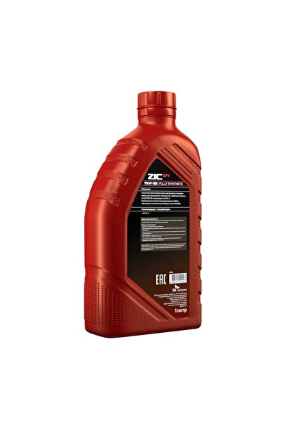 ZIC ZAC Πλήρως συνθετικό λάδι μετάδοσης ZIC GFT 75W-85 1 λίτρο API GL-4