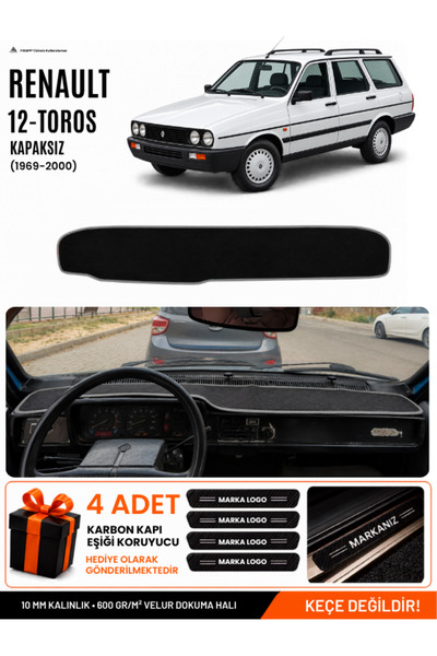 e-biz Renault 12 Toros Without Cover (1969-2000) Compatible Glove Box Cover, ...