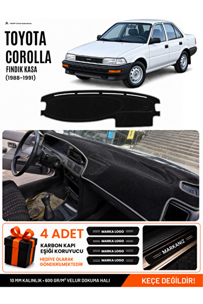 e-biz Toyota Corolla Findik Kasa (1988-1991) Compatible Dashboard Cover, Dash...
