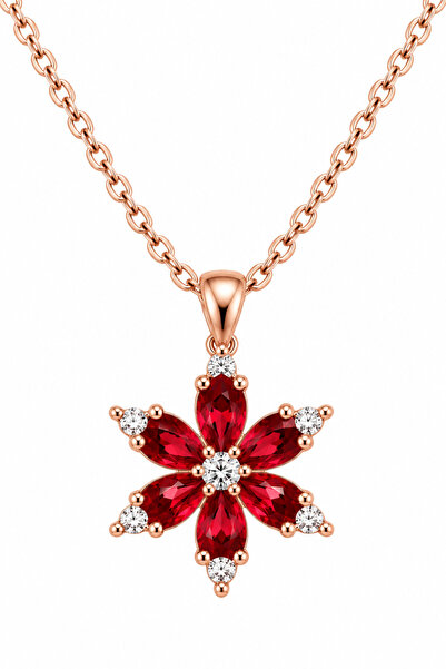 LOTUS ÇİÇEĞİ GÜMÜŞ KOLYE