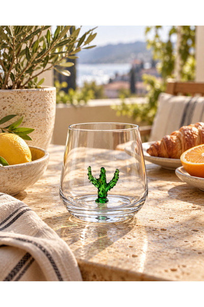 ADAMODART Cactus Glass Figured Water Cup