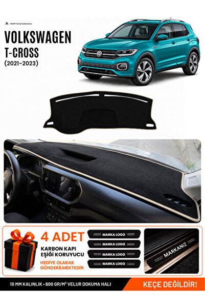 e-biz Volkswagen T-Cross (2021-2023) Compatible Dashboard Cover, Dashboard Ca...