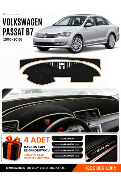 e-biz Volkswagen Passat B7 (2010-2015) Compatible Dashboard Cover, Dashboard ...