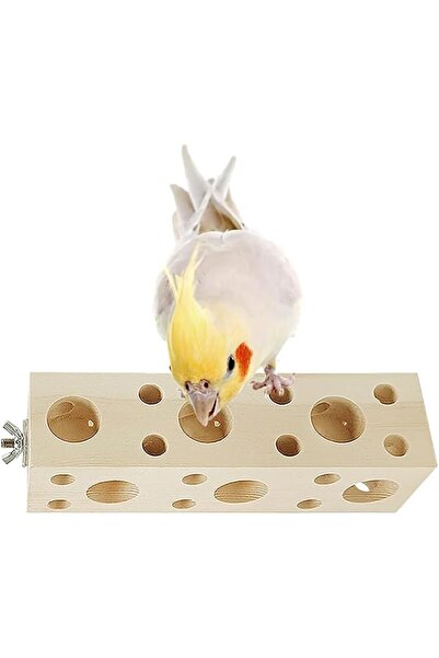 TERRIFI Natural Pine Wood Bird Chew Toys for Parrots, Parakeets, Cockatiels, ...