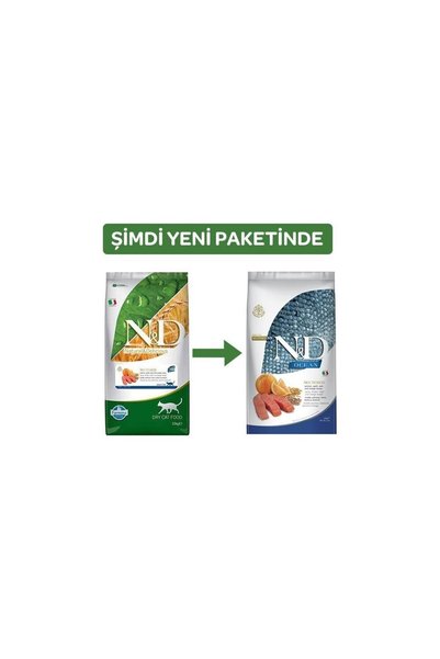 N&D 10 kg Düşük Tahıllı Somon Balıklı Kısırlaştırılmış Yetişkin Kedi Maması A...