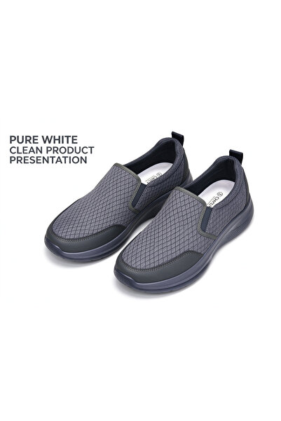 huanhuiwa New men's mesh slip-on casual shoes anti-slip wear-resistant thick ...