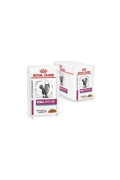 Royal Canin Renal Fish Balıklı Yaş Kedi Maması 12X85 gr - Böbrek Yetmezliği Için