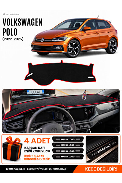 e-biz غطاء لوحة القيادة المتوافق مع فولكس فاجن بولو (2022-2025)، غطاء لوحة ال...