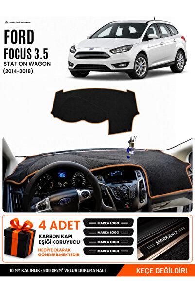 e-biz Ford Focus 3.5 Station Wagon (2014-2018) Compatible Dashboard Cover - B...