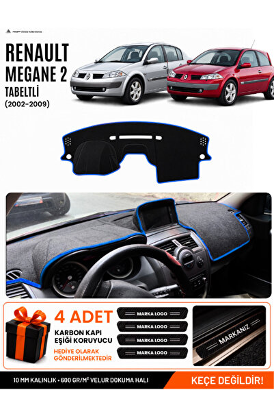 e-biz Renault Megane 2 with Large Screen (2002-2009) Compatible Dashboard Cov...