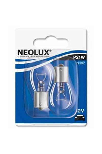 NEOLUX Λάμπες αυτοκινήτου N382-02B P21W 12 V 21 W BA15s Συσκευασία 2 τεμαχίων