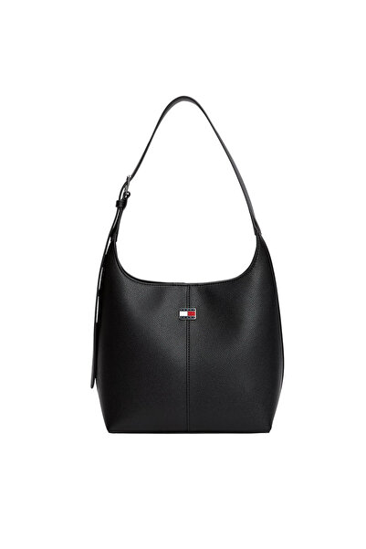 Tommy Hilfiger Γυναικεία City Hobo Τσάντα Μαύρη Tommy Jeans AW0AW19062-BDS