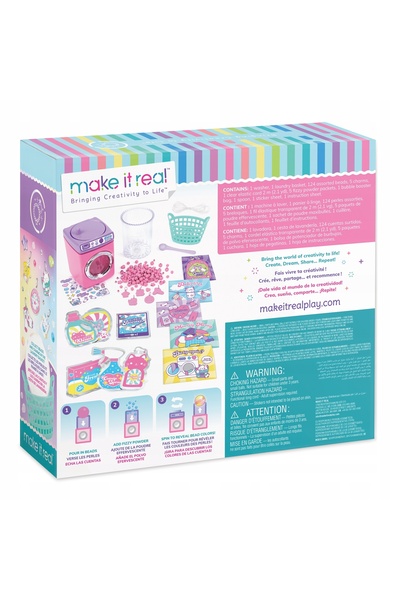 Make It Real Brățări cu pisică Purrfect Wash Bead, kit creativ