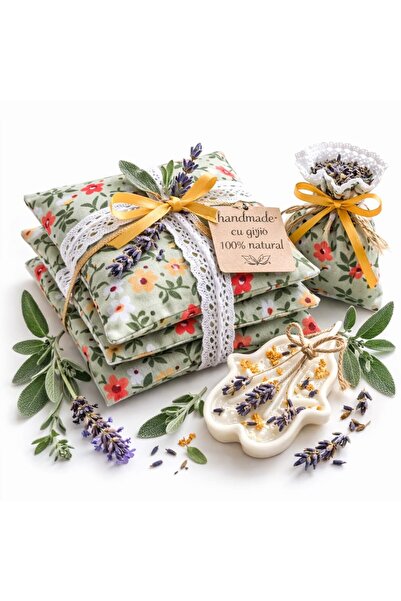 OEM Set Cadou ''Trio'' - Set de 3 pernute aromatice cu lavanda si salvie, sac...