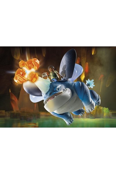 Playmobil Cum să-ți dresezi dragonul 71082 Plowhorn & D'Angelo pentru copii d...