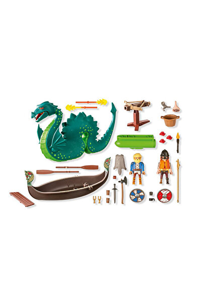 Playmobil WIKING 71830 Viking cu set monstru marin +4 ani