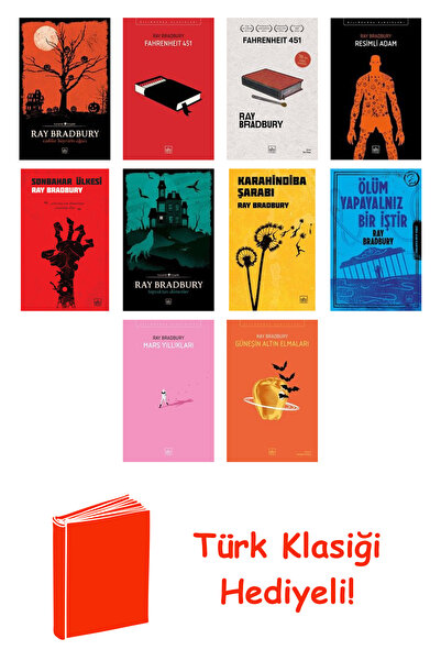 Ray Bradbury 10 Kitap Seti + Türk Klasiği