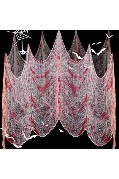 OEM Fake bloodstained typhoon halloween decoration 76x185cm