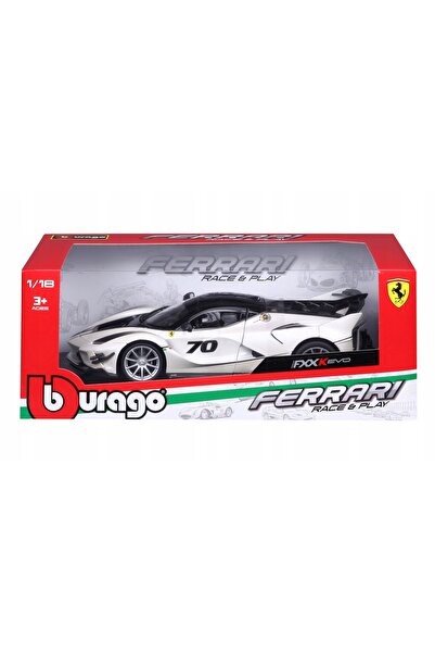 BBURAGO FERRARI FXX-K EVO # 70 MODEL METAL 1:18 ALB