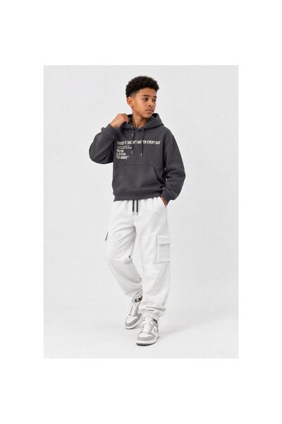 SİSABOOM Men's Cargo Pocket Hooded Track Suit