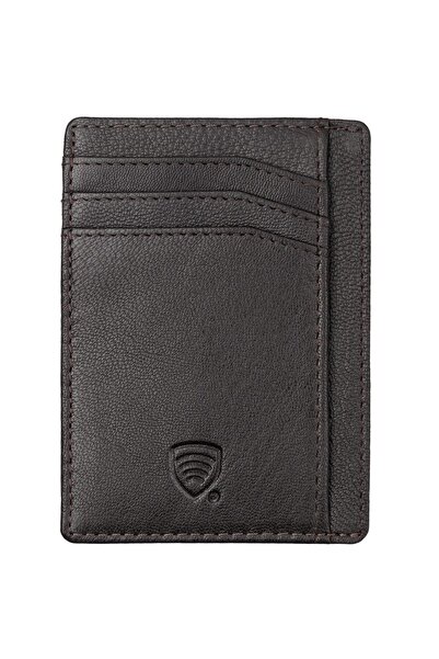 KORUMA Portofel ultra subțire pentru bărbați cu protecție RFID, din piele nat...