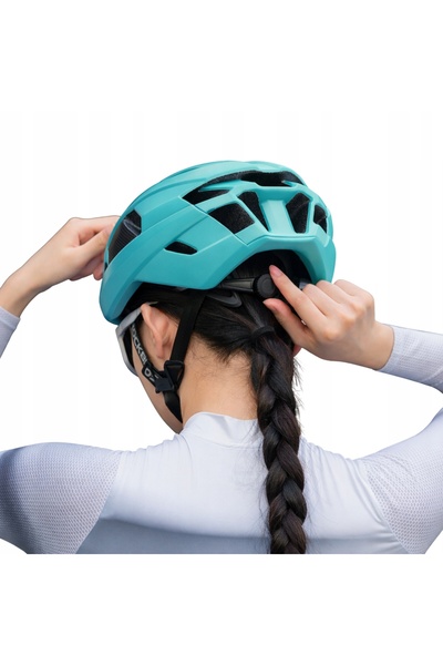 ROCKBROS Cască de bicicletă din fibră de carbon LK-15 58-62cm - Albastru deschis