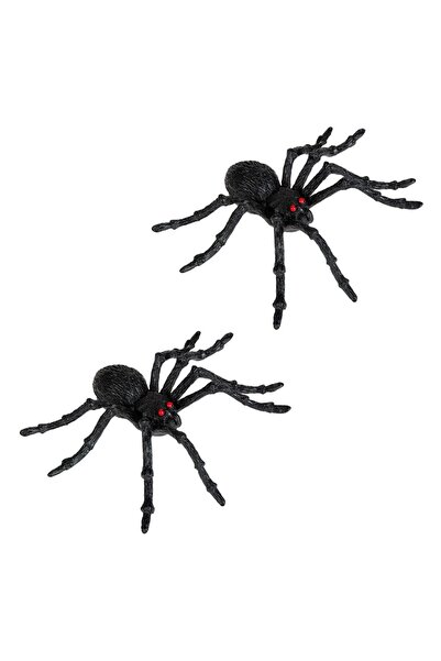 OEM Realistic Plastic Halloween Spiders - 2pcs