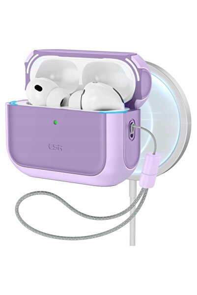 ESR Husă de protecție pentru Apple AirPods Pro 3, compatibilă MagSafe, cu șnur.