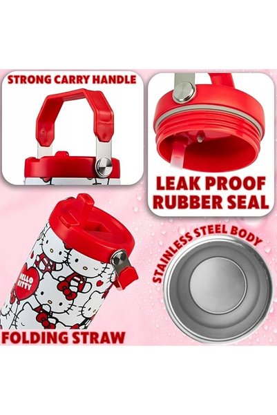 DECORTREND CANĂ TERMOS HELLO KITTY DE 850 ML PENTRU BĂUTURI RECI ȘI FIERBINȚI...