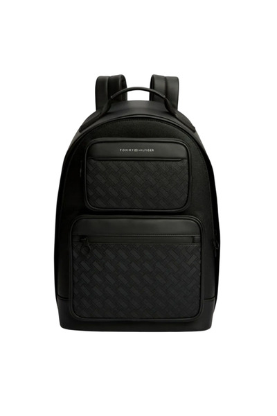 Tommy Hilfiger Ανδρικό TH Modern Monogram Σακίδιο Πλάτης Μαύρο AM0AM14683-BDS