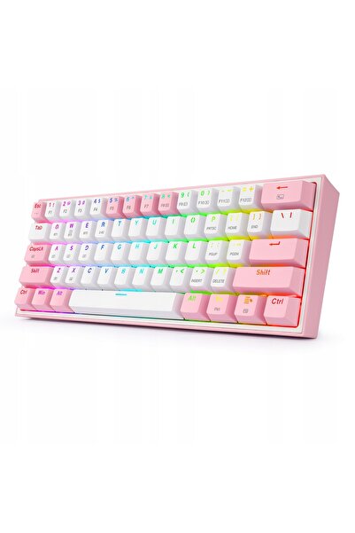 REDRAGON Tastatură de gaming Fizz Pro (Alb-Roz)