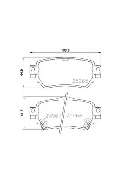 Autolux Τακάκια δισκόφρενων εμπρός Hella Pagid T2393 για Nissan Qashqai II J1...
