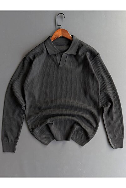 Beylerce Nurse Collar Patterned Knitwear Sweater