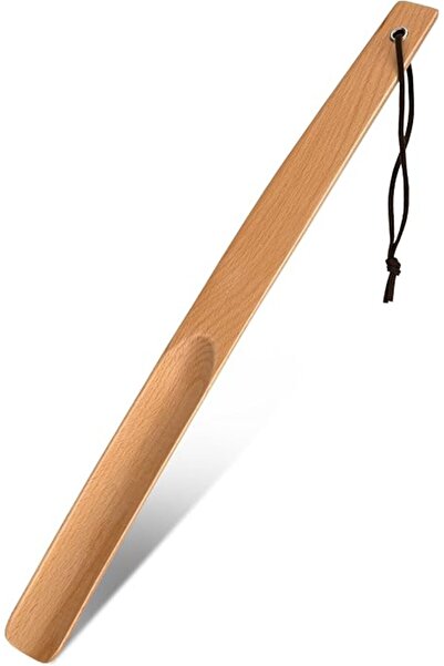 GENERAL Long Handle Shoe Helper, Wooden Shoe Helper Stick, Spoon Shaped Shoe ...