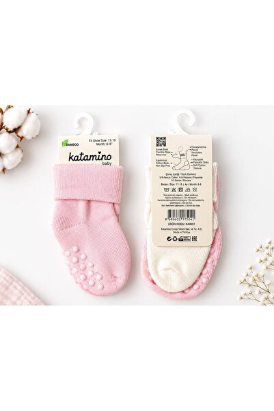 Kaymaz Taban Bebek Çorap 2’Li Set