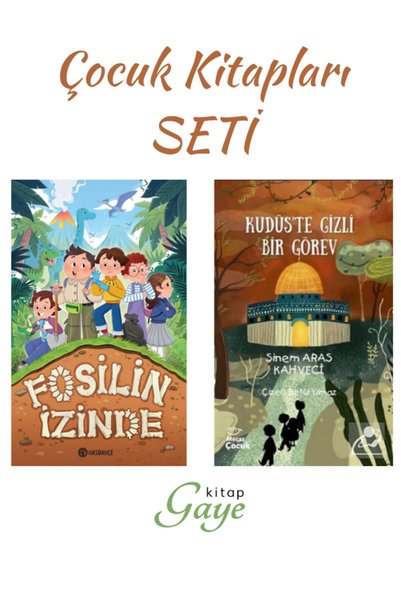 Anonim Yayıncılık Fosilin İzinde ve Kudüs'te Gizli Bir Görev 2 Kitap SET